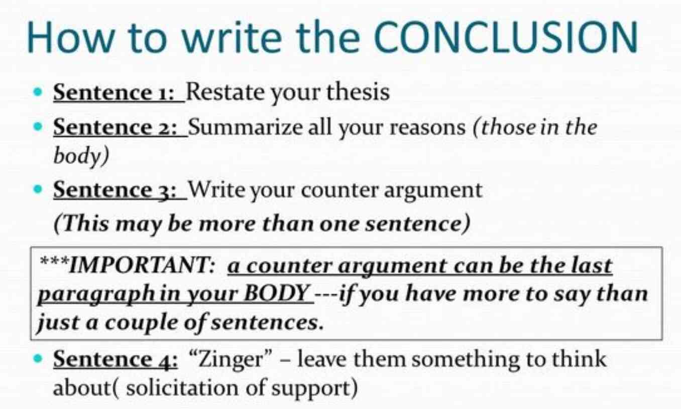How to Write a Conclusion for a Scientific Paper